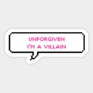 Unforgiven, I'm a villain - Le sserafim Sticker